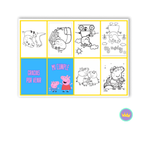 Mini librito para colorear PEPPA PIG