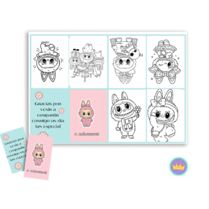 Mini librito para colorear BUBU
