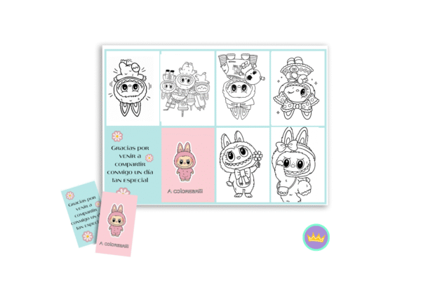 Mini librito para colorear BUBU