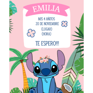 Invitación Stitch