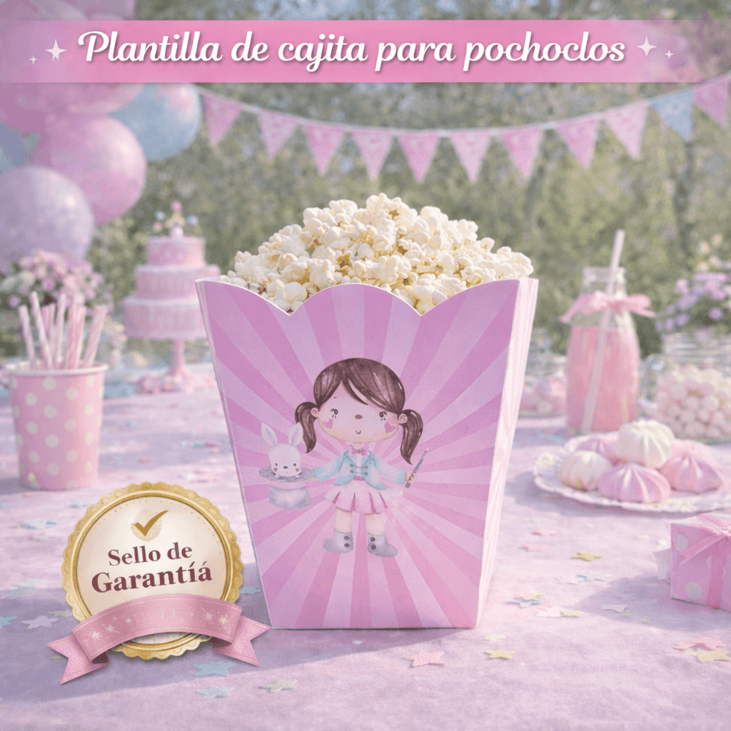 Kit Imprimible Circo Rosa - Decoración Completa para Cumpleaños - Imagen 3